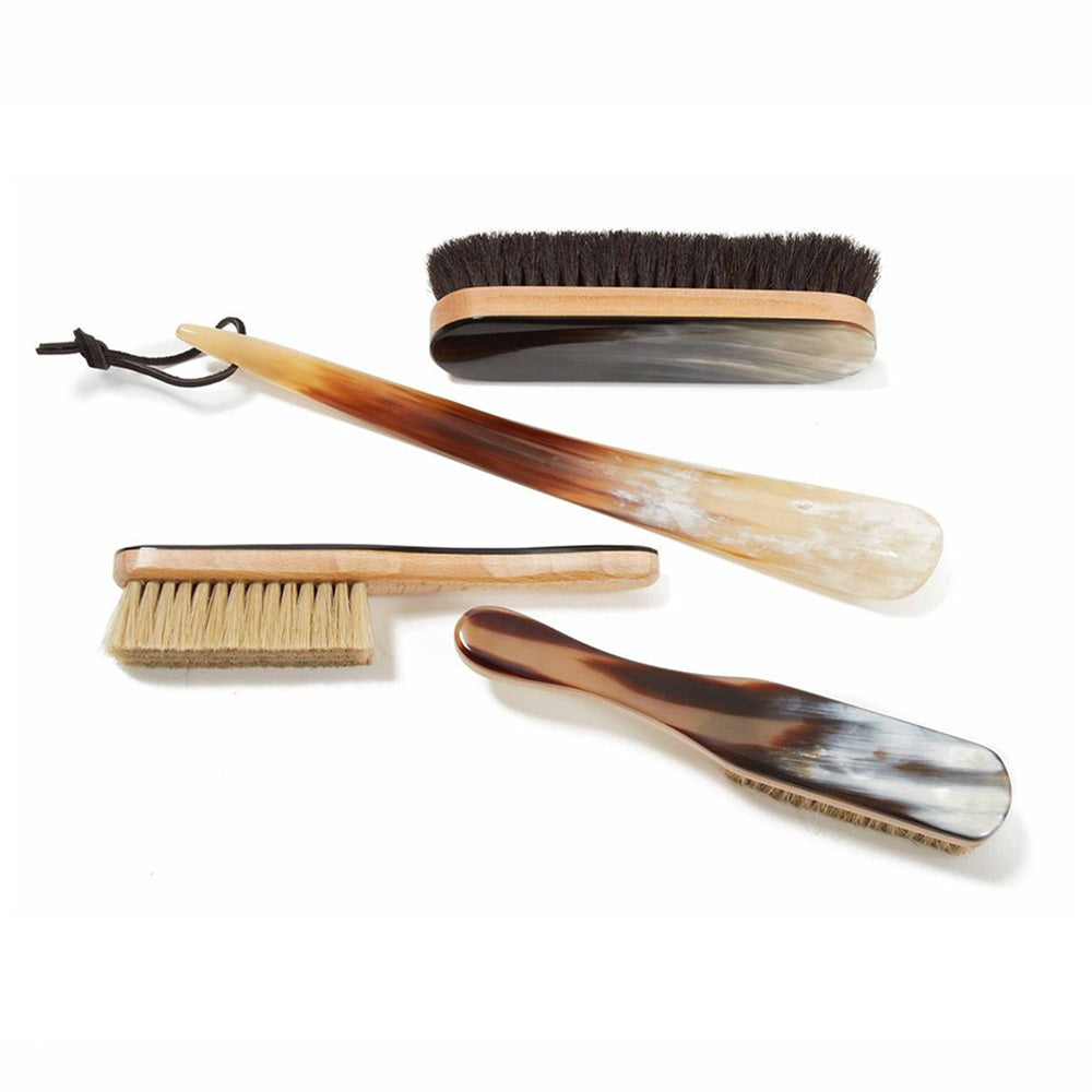 English Horn Clothing Brushes and Shoehorn Handcrafted by English Horn Carvers